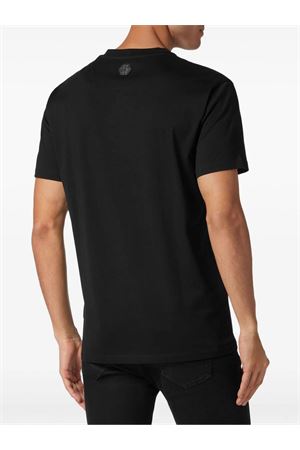 Black cotton T-shirt PHILIPP PLEIN | FADCMTK7349PJY002N02